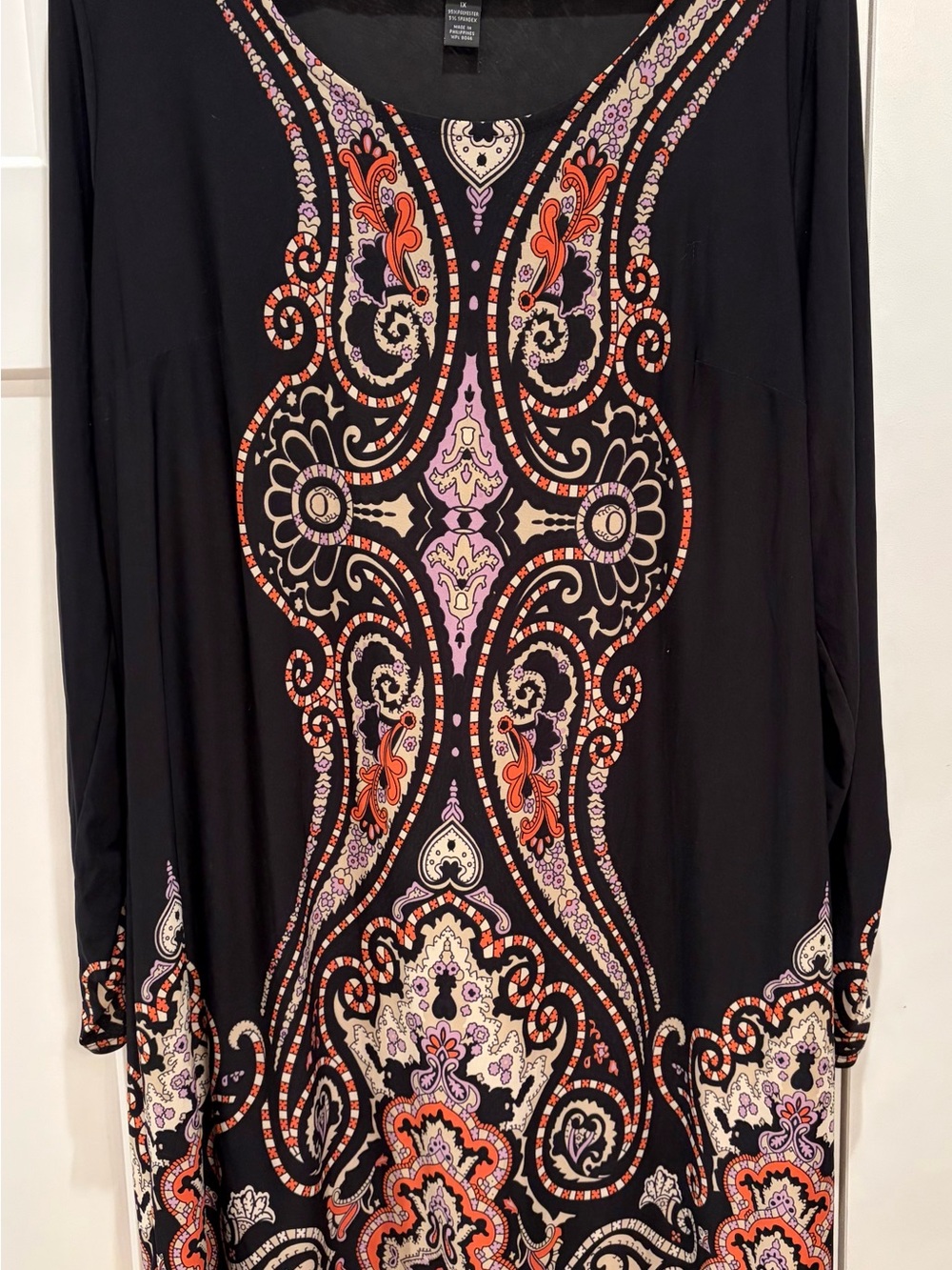INC International Concepts Black Women's Tunic Dress